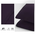 thumbnail image 4 of Unique Bargains 4-Pack Solid Microfiber Pillowcases Purple Queen(20"x30"), 4 of 8