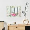 thumbnail image 6 of Logiee Vintage Wood with Floral Print Canvas Wall Art ,Art Poster,Canvas Decorative Picture,Decor Wall Pictures for Living Room Bedroom Bathroom,Ready to Hang, 6 of 6