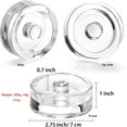 thumbnail image 3 of 2PCS 2.7” Fermentation Weights, Wide Mouth Mason Jar with Easy Grip Handle, 200g Glass Fermenting Weights for Canning Jars Supplies, 3 of 6