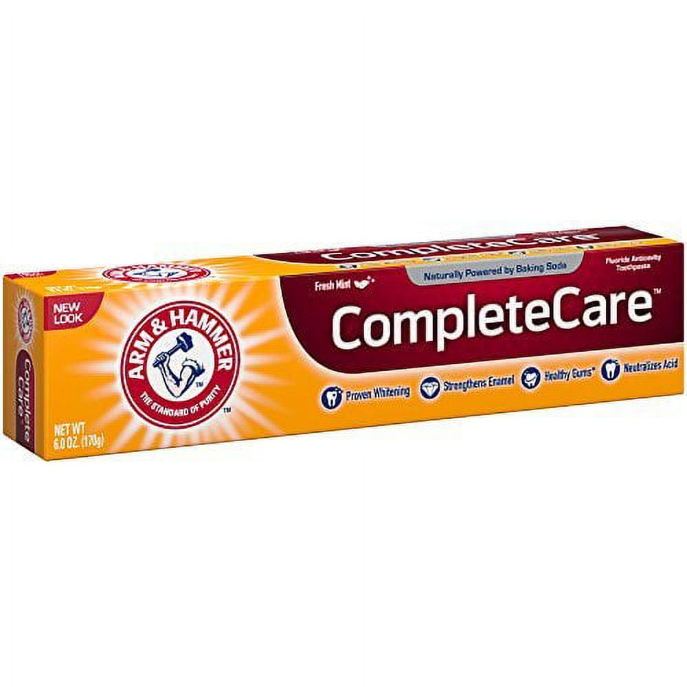 Arm & Hammer Complete Care Toothpaste, 6 oz (Pack of 6) (Packaging May Vary)