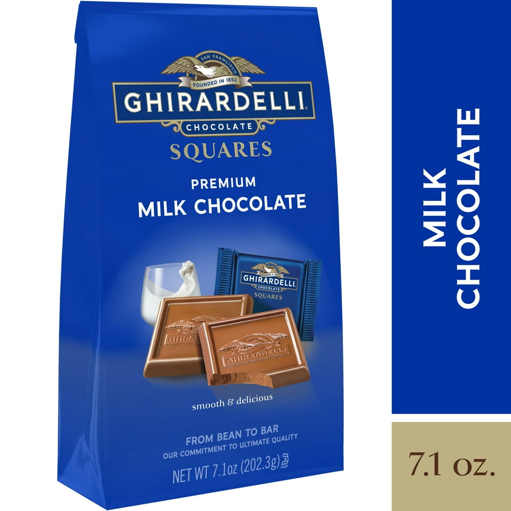 GHIRARDELLI Premium Milk Chocolate Squares 7 1 OZ Bag Walmart ghirardelli-premium-milk-chocolate-squares-7-1-oz-bag-walmart