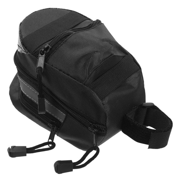 Raindrops  Back Seat Bike Bag or Pouch Bicycle Rear Saddle Bags Large under Black
