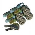 thumbnail image 3 of Prime Lock Cylinder 18-3319 For Baggage Doors; Standard Key Cam Lock; 1-1/8 Inch Length; Round Face; Chrome Plated; Pack Of 4, 3 of 5