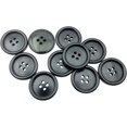 thumbnail image 4 of 20PCS 25mm Black Buttons Large Resin Buttons for DIY Sewing Tailor Crafts Coats Clothes Q4617, 4 of 4