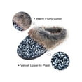 thumbnail image 3 of DL Womens Warm Memory Foam House Slippers Winter Slip on Womens Indoor Bedroom Slippers Non-Slip, 3 of 7