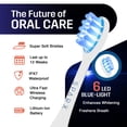 thumbnail image 4 of SPARX Cepillo de dientes eléctrico para blanqueamiento dental, cuidado y pulido de encías, tecnología de terapia de luz para dientes más blancos y encías saludables, recargable [blanco], 4 of 5