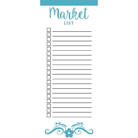 Quality Notes (3 Market List Magnetic Memo Note Pads, 50 Sheets Per Pad, 8.5 inch x 3.5 Inch, Total of 3 Pads (150 Sheets!), BETTER CRAFTS pack of 3 high quality.., By)