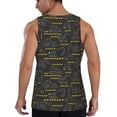 thumbnail image 3 of Easygdp Retro Excavator Men's Tank Top, Sleeveless Muscle T Shirts, Breathable, Quick-Dry, Loose for Gym, Running, Fitness - XX-Large, 3 of 9