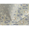 thumbnail image 4 of Ambesonne Geometric Quilted Bedspread Set 3 Pcs, Moroccan Floral Art, King Size, Taupe Pale Yellow, 4 of 5