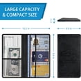 thumbnail image 2 of Car Registration and Insurance Holder, Leather Car Document Card Holder, Vehicle Glove Box Wallet Case Organizer with Magnetic Shut for Driver's License, Key Contact Information Cards (Black), 2 of 7