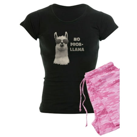 

CafePress - No Problem Llama Pajamas - Women s Dark Pajamas