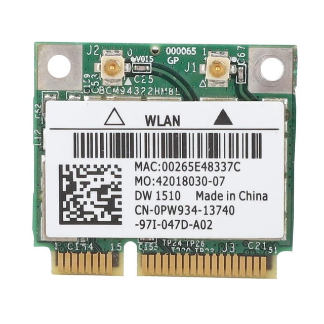 Bcm94322Hm8L Dw1510 Dual Band 300Mbps Mini Pci-E Tarjeta De Red Inalámbrica Para Dell E4200 E5500 Cateissary EL008263-00