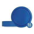 thumbnail image 3 of Disposable Paper Plates, 9", Blue, 55 Pieces, by Way To Celebrate, 3 of 8
