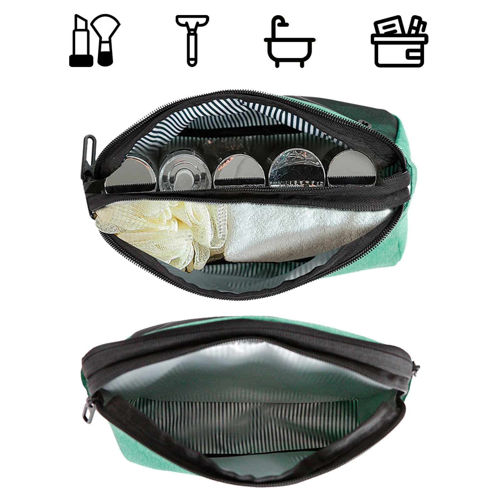 Egoelife Toiletry Bag for Men Women, Waterproof Travel Toiletry Organizer, Dopp Kit with Large Capacity, Shaving Bag Travel Essentials