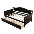 thumbnail image 5 of Aukfa Solid Wood Daybed with Storage Drawers, Twin Bed Frame - Espresso, 5 of 8