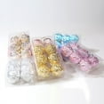 6pcs Christmas Ball Ornaments Mini Gold Silver Pink Purple Baubles