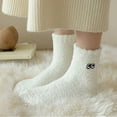 thumbnail image 4 of DQRPSEETB Fuzzy Socks for Women Soft Fluffy Winter Cozy Slipper Socks Cute Plush Warm Home Sleep Socks for Christmas Sock for Girls, 4 of 4