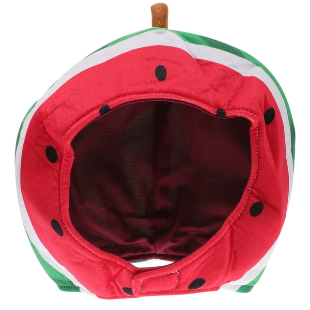 GOOHOCHY 1 pieza de decoración de cabeza de Cosplay sombrero con forma de sandía suave decoración de fiesta de carnaval
