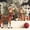 Reindeer Set, variant on Current Standing Reindeer Figure, Christmas Figurine - Cast Resin Holiday Table Top Décor