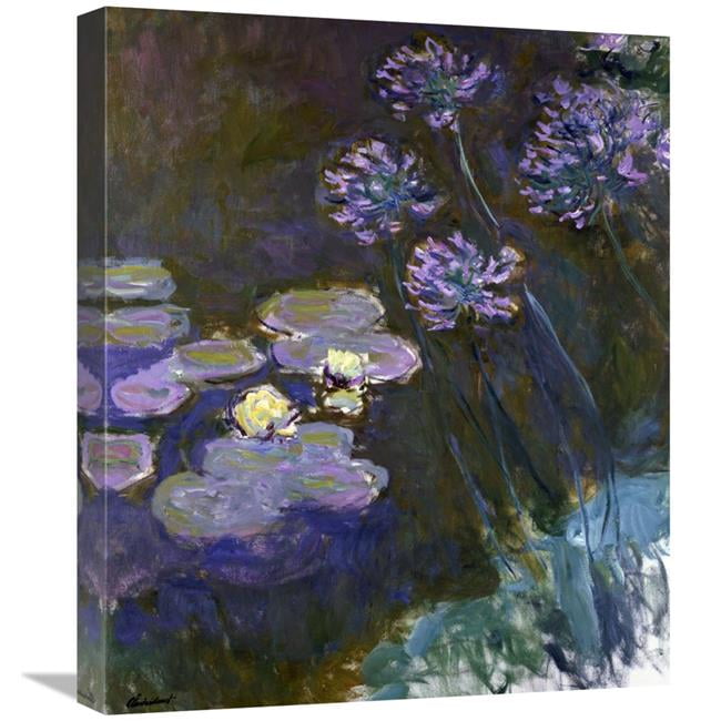 Canvas Print Art Print 1914 Gift Wrapped Archival Giclee Art Reproduction Fine Art Poster Claude Monet Agapanthus