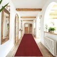 thumbnail image 5 of High-Quality Indoor/Outdoor Custom Size Carpet Runner Rug with Non-Slip PVC Backing 31'' wide x your choice of length Red Color, 5 of 5