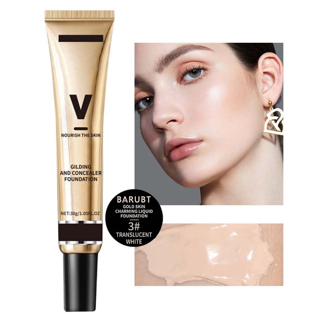 Glow Concealer Foundation 30ml Light Makeup Nude Makeup Oil Control Isolation Foundation Lotion