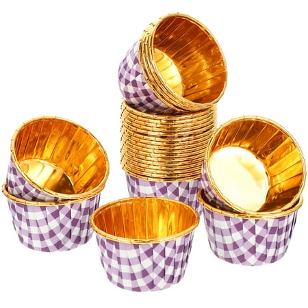 

50Pcs DIY Cake Cups Kitchen Cake Wrappers Decorative Muffin Cups Non Stick Cake Cups Cake Wrappers