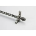 thumbnail image 1 of Zoroufy 01731-03796 72 inch Dynasty Roped Tubular Stair Rod Set with Smooth Brackets Pineapple Finials in Antique Pewter, 1 of 1