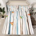 thumbnail image 2 of Erosebridal Cute Parrot Bed Sheets Set Queen Size, Birch Print Bedding Set, 4-Piece, Microfiber, 2 of 6