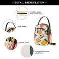 thumbnail image 4 of FORMRS Crossbody Bag for Women Quilted Travel Shoulder Cell Phone Purse with Chain Strap Handbag, Orange Slices, 4 of 7