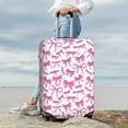 thumbnail image 7 of Yiaed Pink bows Print Travel Luggage Cover Suitcase Protector Covers Elastic Luggage Anti-scratch(No luggage included）-Large, 7 of 7