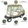 thumbnail image 2 of Covered Living Golf Cart Driving Enclosure for 4 seater with 2 seater roof up to 58" in Taupe, 2 of 6