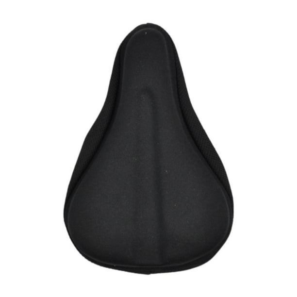 Cojín para asiento de bicicleta para niños, almohadilla para sillín de bicicleta, suave y cómodo, asiento de bicicleta para niños Negro