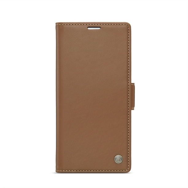 For Samsung Galaxy S23 S22 S21 S20 Ultra S10 Plus S21 FE Case With Card Holder, Wallet Case For Women Men With RFID Blocking, Durable Leather Kickstand Magnetic Clasp Shockproof Phone Case