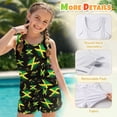 thumbnail image 6 of Xoenoiee Jamaica Flag Music Note Print Tankini Swimsuits for Girls Kids, Modest Swimsuit Bathing Suit Two Piece Blouson Tankini with Sports Top and Boyshorts, 14-15 Years, 6 of 7