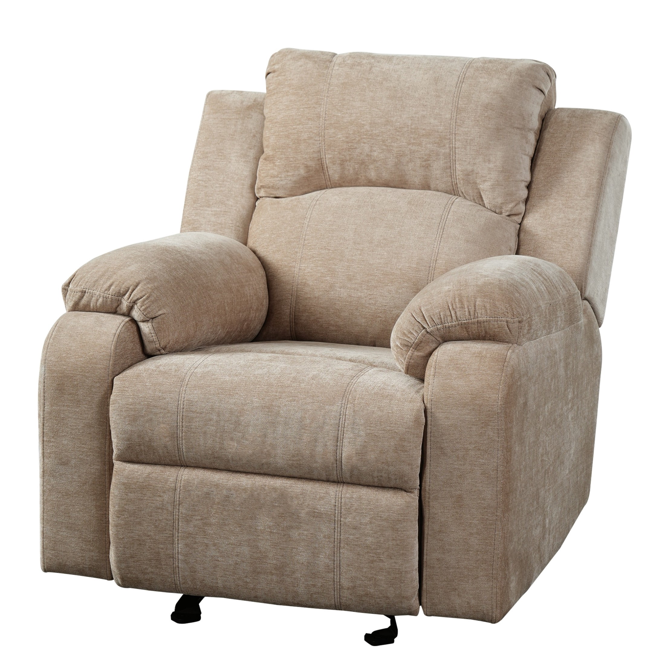 Christopher Knight Home Manual Recliner Chair with 3-Position Adjustable Backrest, Chenille Upholstery, Oatmeal