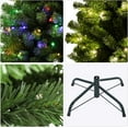 thumbnail image 4 of Prelit Christmas Tree Artificial Hinged Xmas Tree with Stand,Multicolor Lights,Decorated for Home Holiday,6FT, 4 of 10