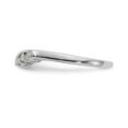 thumbnail image 3 of 14K White Gold Ring Band Wedding Diamond Round , Size 5, 3 of 7