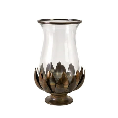 candle hurricane copper glass holders pillar holder burned lotus iron flower farmhouse rustic under