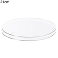 thumbnail image 1 of Flmtop 2Pcs Cake Plates Non-Sticky Reused Acrylic Buttercream Cake Discs for Cakes Serving, 1 of 10