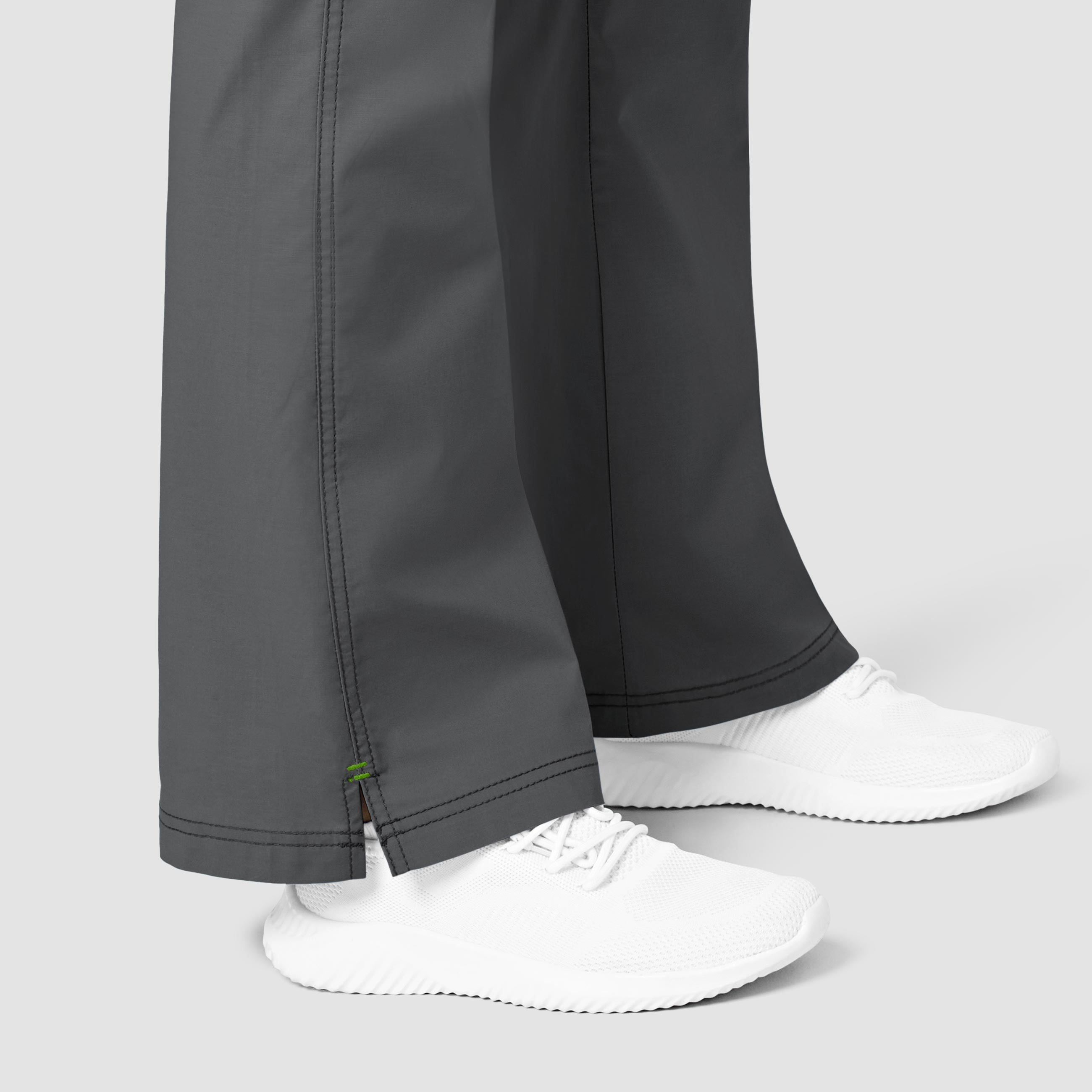 WonderWink Womens WonderFLEX Grace Flare Leg Cargo Pant Medium Petite Charcoal