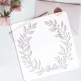 thumbnail image 3 of Laurel Wreath Stencil 11.8x11.8inch Reusable Flower Wreath Drawing Stencil DIY Craft Garlands Painting Template Plants Stencil for Wood Wall Furniture Fabric Painting, 3 of 9