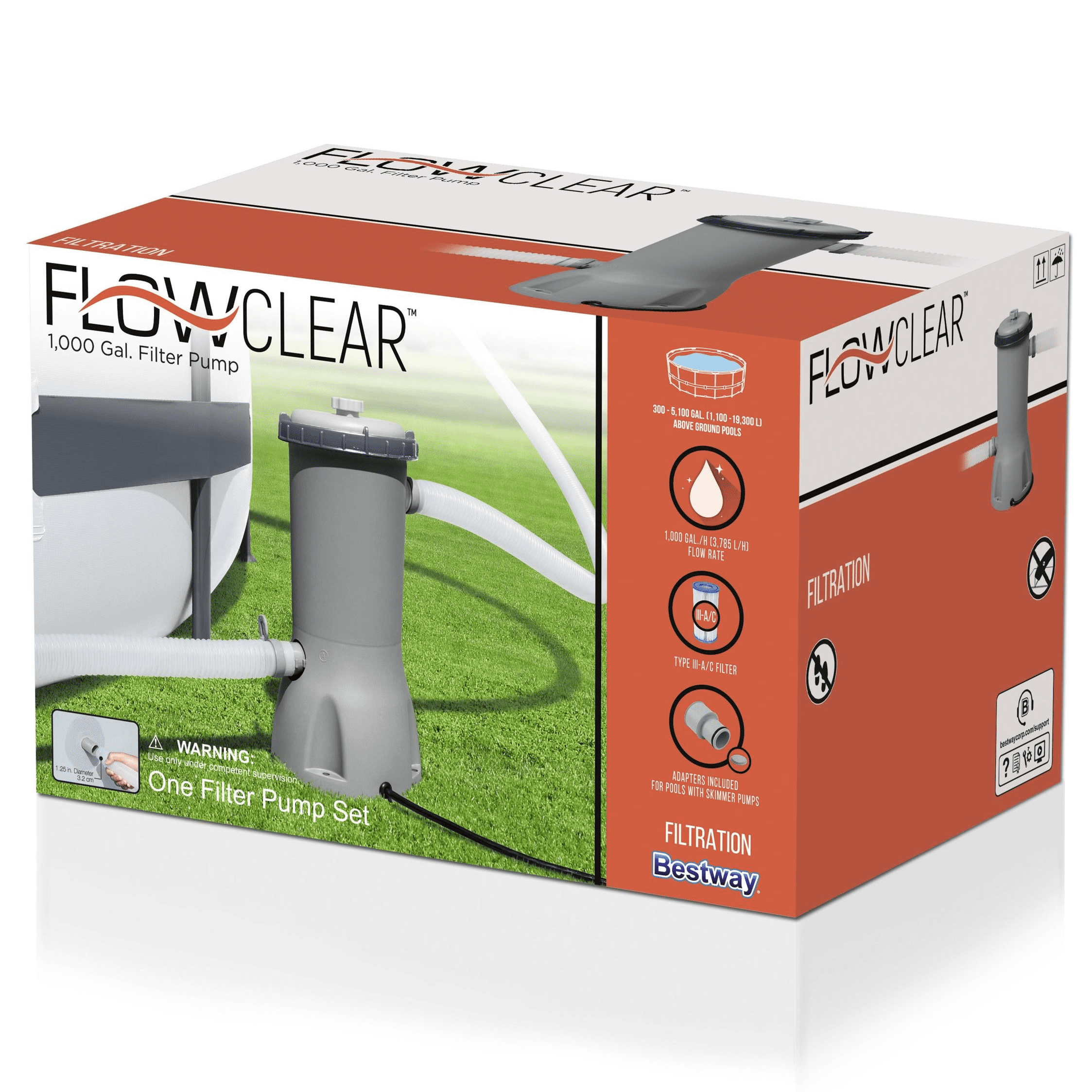 Flowclear 1000 gal Above Ground Pool Filter Pump
