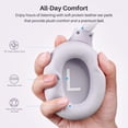 thumbnail image 6 of TOZO HT3 Wired/Wireless Over Ear Noise Cancel Headphones for Adult, ANC/ENC Mics, 90H, Hi-Res Audio Headset, App-32EQ, Foldable/Adjustable Headband, AUX 3.5mm, Comfort Earcup for Home Sport, Purple, 6 of 10