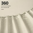 thumbnail image 3 of Superior 1000 Thread Count Egyptian Cotton Sheet Set, Deep Pocket Bed Sheets, Full, Ivory, 3 of 13