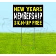 thumbnail image 1 of New Years Membership (18" x 24") Yard Sign, Includes Metal Step Stake, 1 of 6