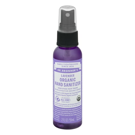 Dr. Bronner's Organic Hand Sanitizer Lavender, 2.0 FL (Best Organic Hand Sanitizer)