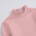 thumbnail image 5 of yoeyez Girls Boys Long Sleeve Basic Shirts High Neck Candy Color Pullovers Tops Lightweight Loose Fitted Soft T-shirts for Children Spring Clothes Gray 8-10 Years, 5 of 6