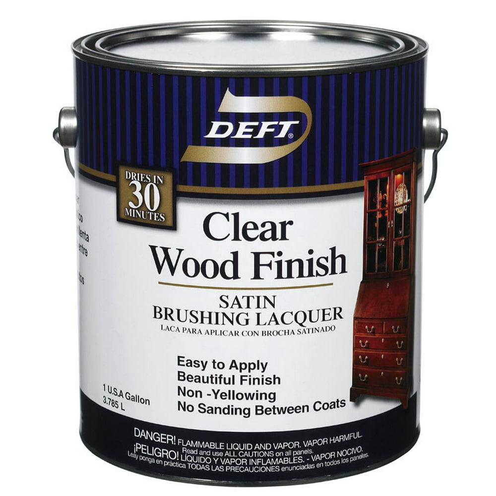 Deft® Clear Wood Finish Brushing Lacquer Satin