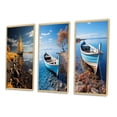 thumbnail image 3 of Designart "On The Boat Sailing II" Boat Framed Wall Art Set Of 3 - Yellow Boat Frame Gallery Set For Office Decor, 3 of 6